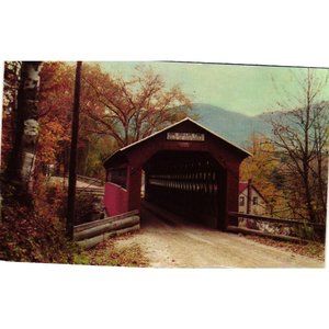 Vermont Covered Bridge Green Mountains West Central Vermont Postcards Travel